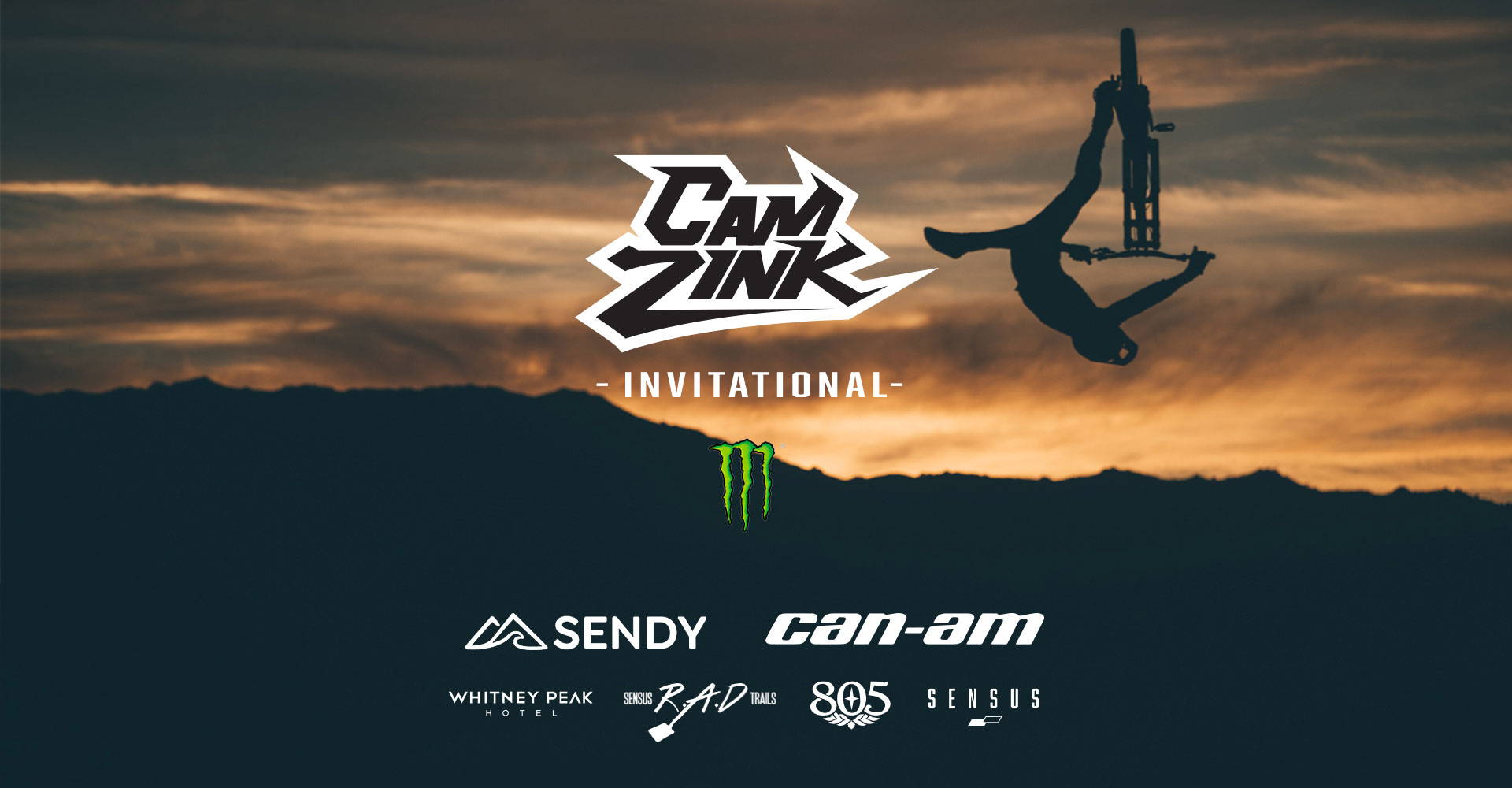 Promotional graphic for the Cam Zink Invitational