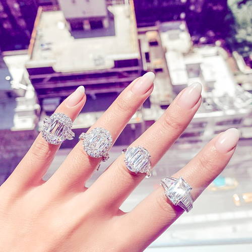 Christopher Designs Crisscut Engagement Rings and Wedding Bands