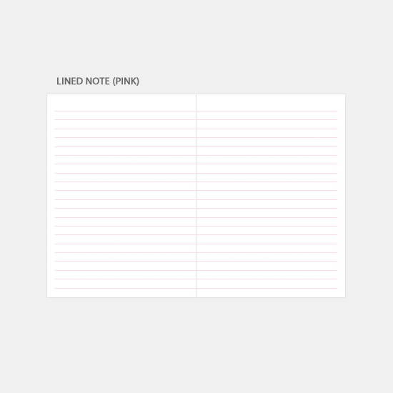 Lined note - 3AL Hello 2020 small dated weekly diary planner