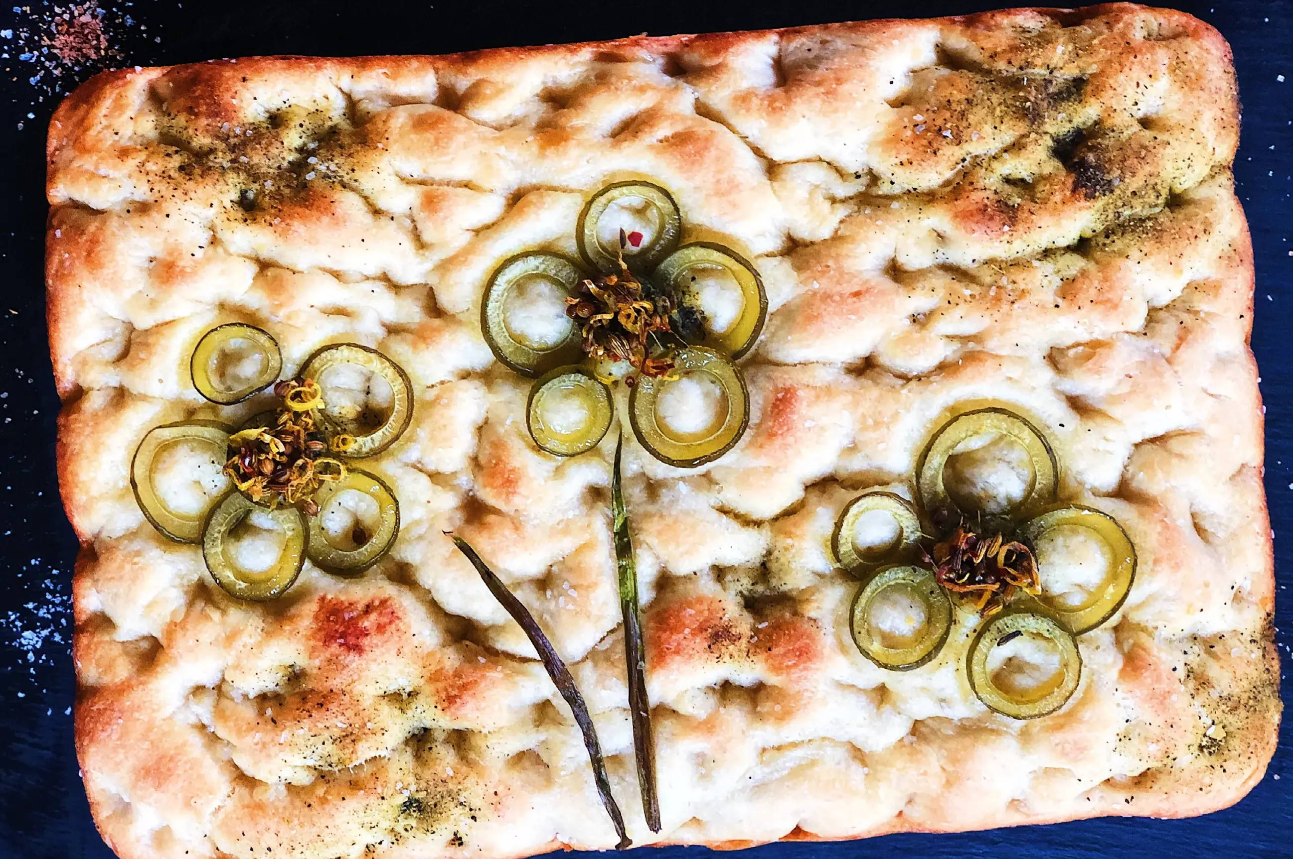 Kelp Pickle Fococcia Bread