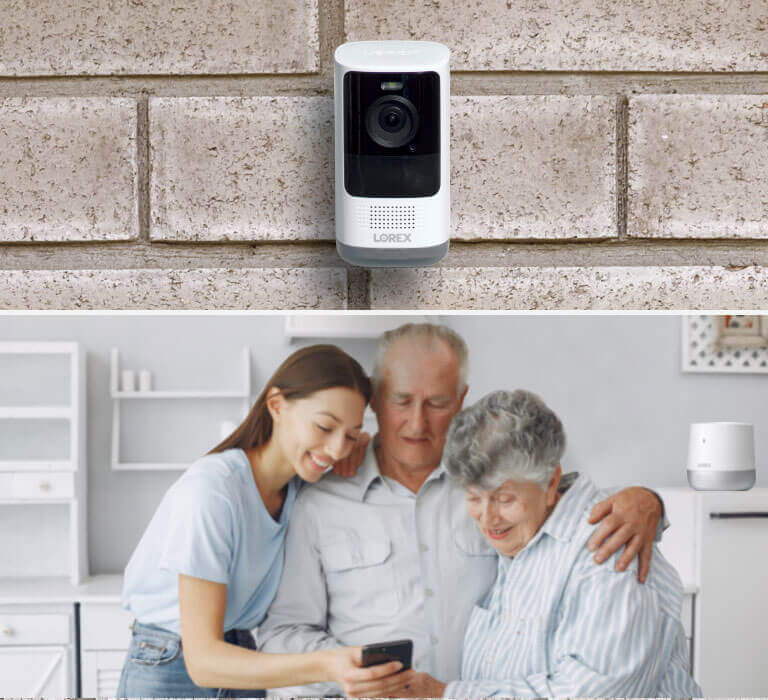 wire-free security camera banner mobile
