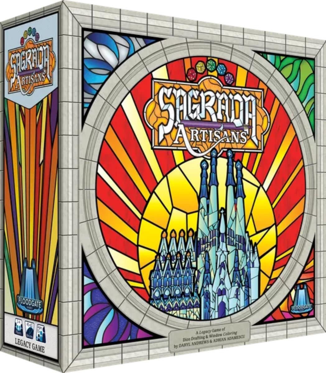 The game Sagrada Artisans.