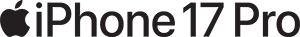 Apple iPhone 17 Pro logo.