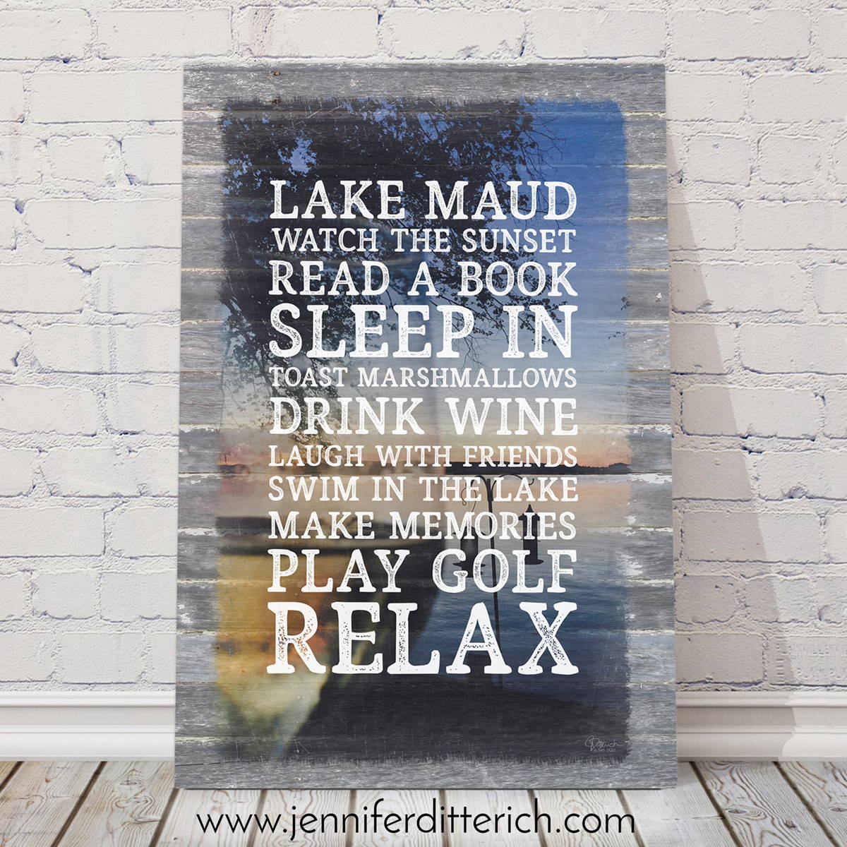 Personalized Lake Rules Sign