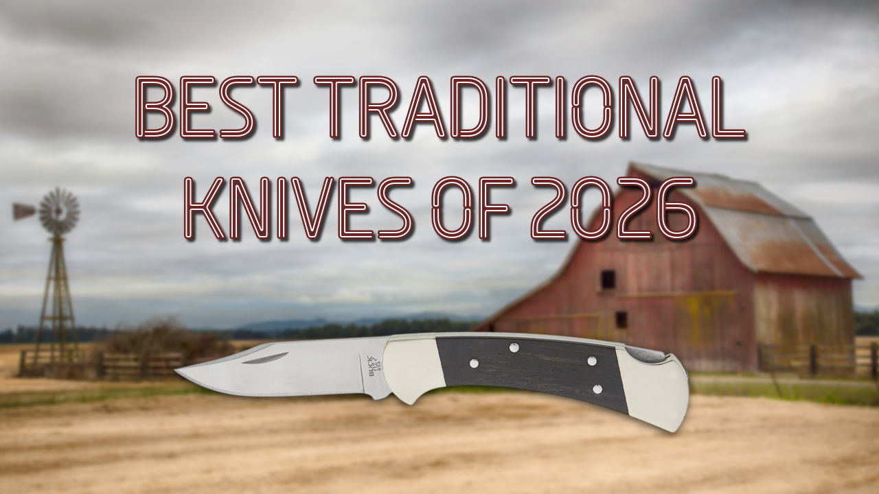 Best traditional knives of 2026 with a knife and barn background.