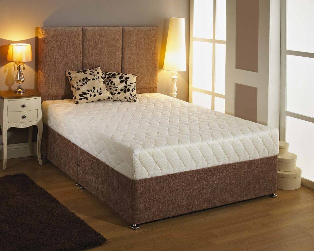 Postureflex mattress on a brown divan base