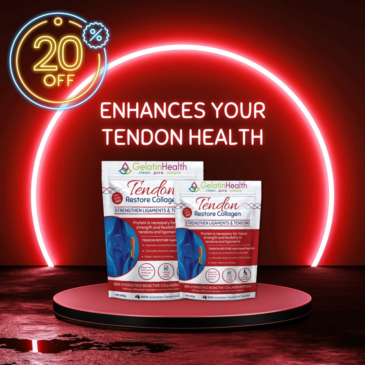 Gelatin Health - Tendon Restore Collagen