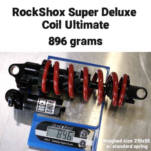 rockshox super deluxe coil ultimate weight