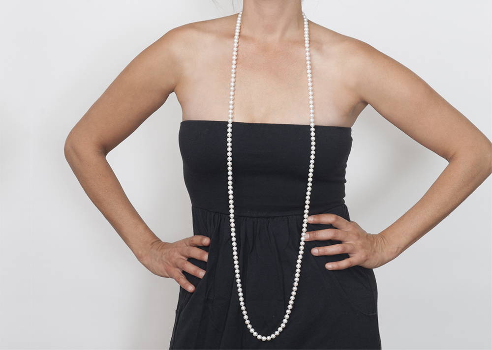 54 Inch Pearl Necklace Length