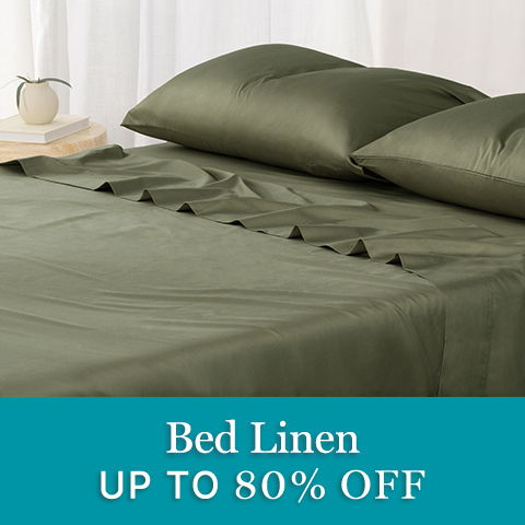 Bed linen, up to 80% off