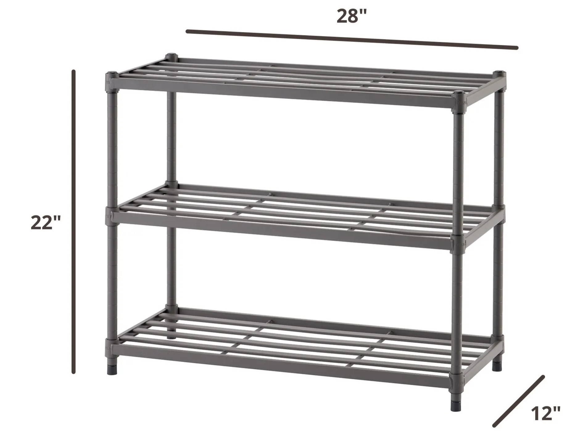 28 inches wide shoe rack