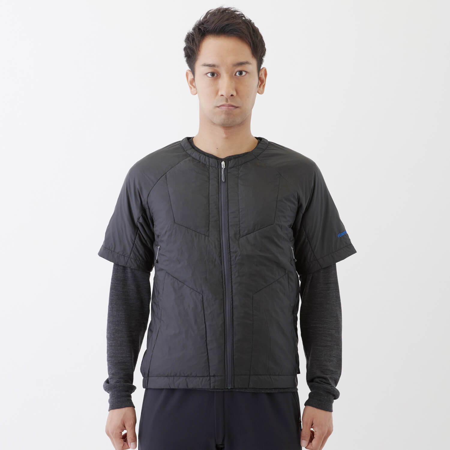 finetrack（ファイントラック ）/ポリゴン2ULハーフスリーブジャケット/ブラック/MENS