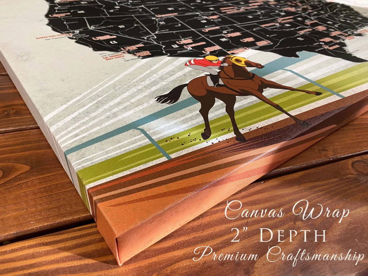 canvas horse racing map