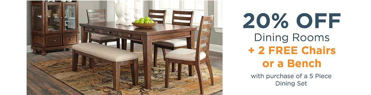 20% off Dining Rooms