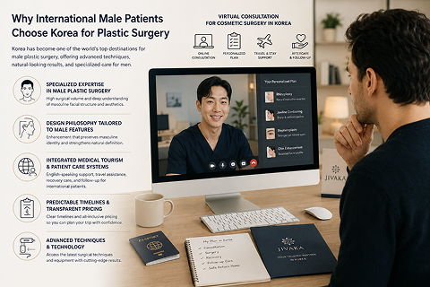 Male Plastic Surgery in Korea with Online Consultation, Personalized Treatment Planning, and Medical Tourism Support