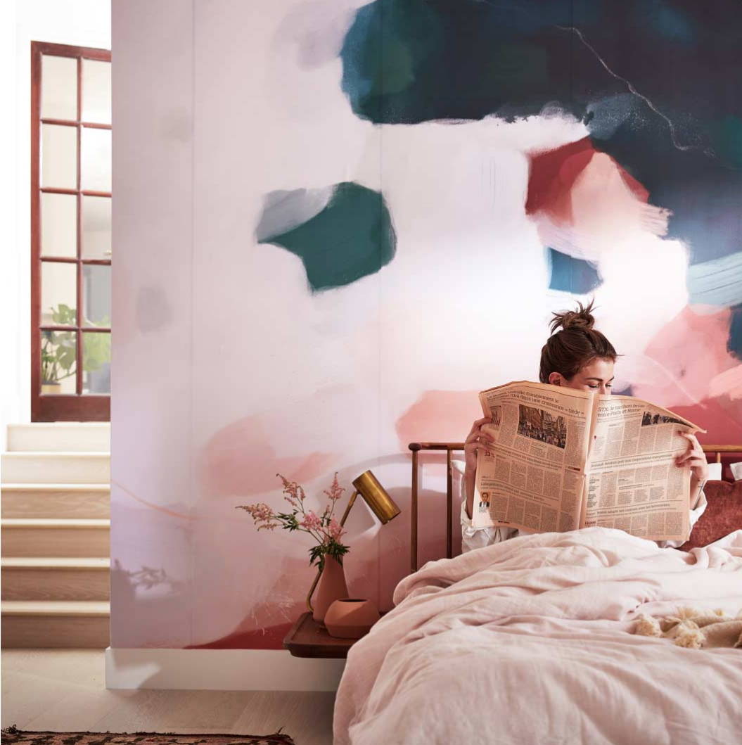 Parima Studio x Minted wall murals, large scale art bedroom art