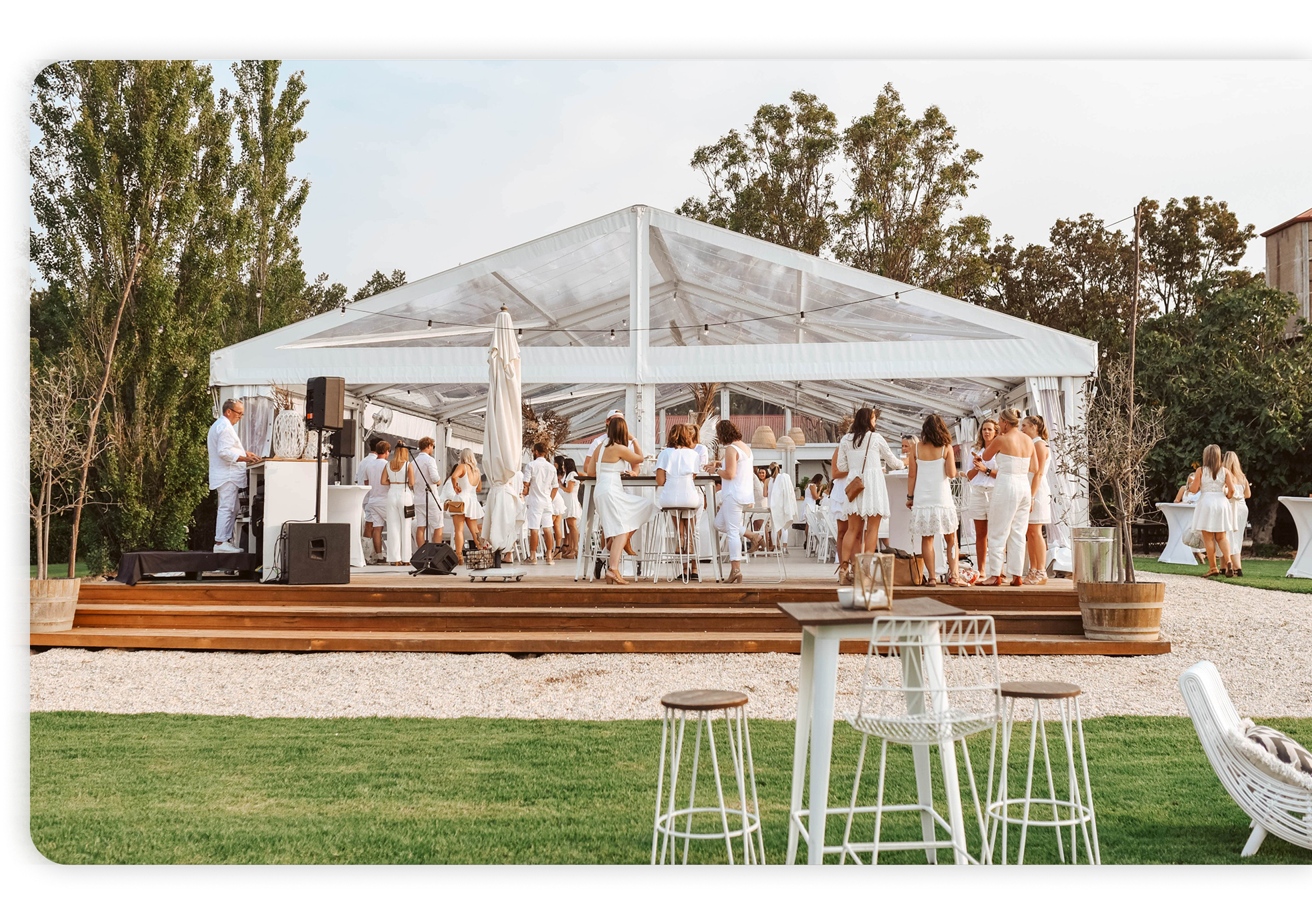 P Series Party Tent White Aesthetic Event