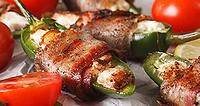 Grilled Jalapeño Poppers with Bacon