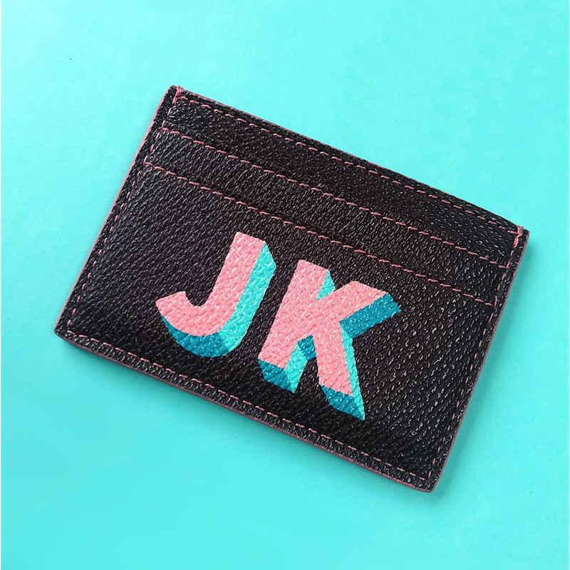 LUXTRA personalised card holder