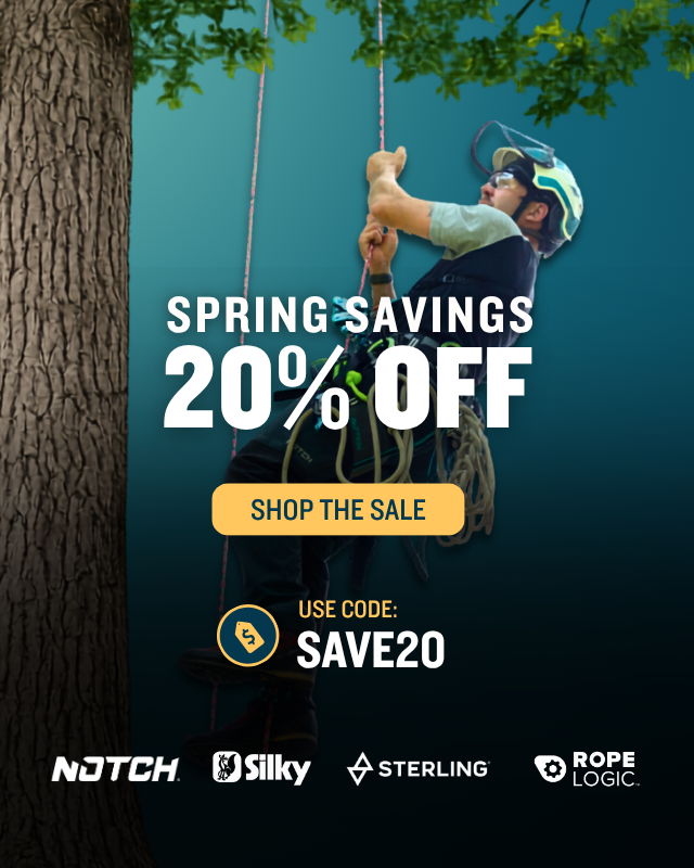 Save 20% on Notch, silky, ropelogic sterling gear