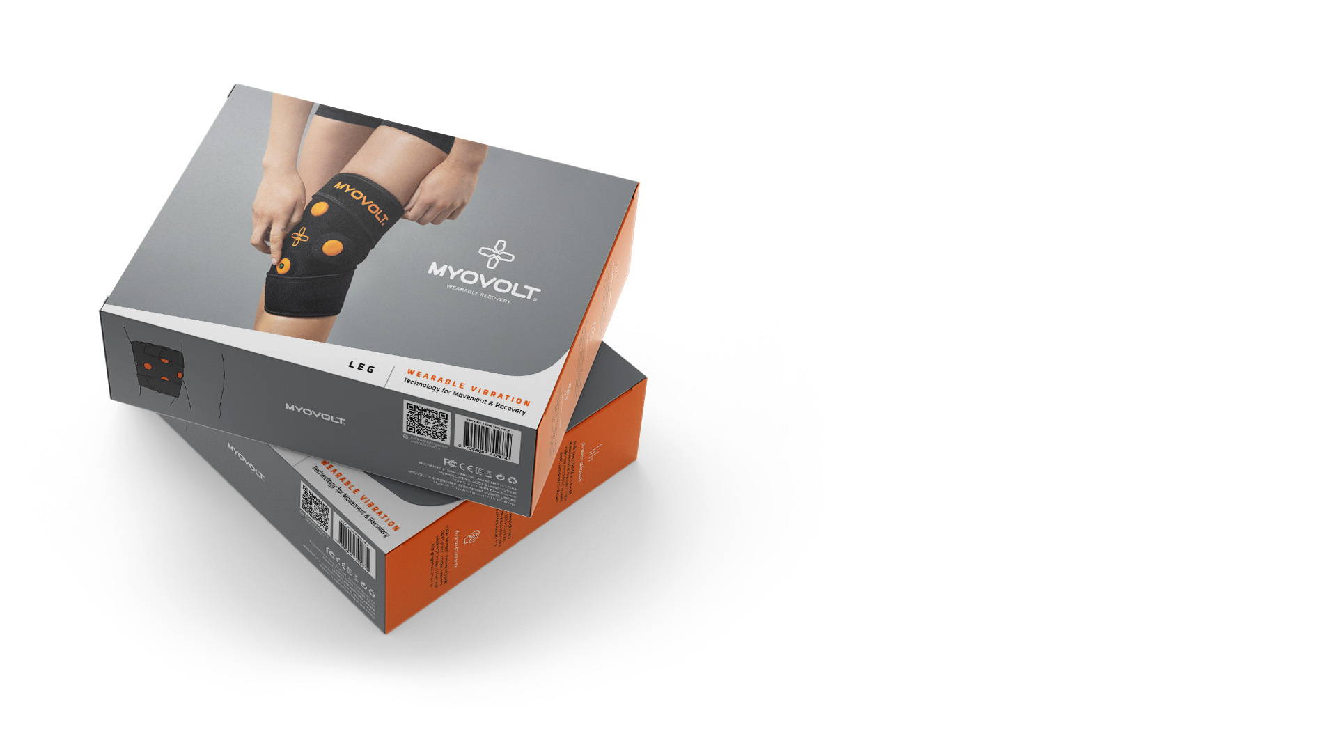 Myovolt vibration therapy knee brace for fast relief of stiffness and pain. Rejuvenate tired overworked knees. 