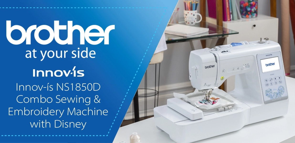 Brother NS1850D Sewing and Embroidery Machine Header