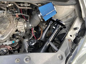 Horn installation under hood of Honda Odyssey