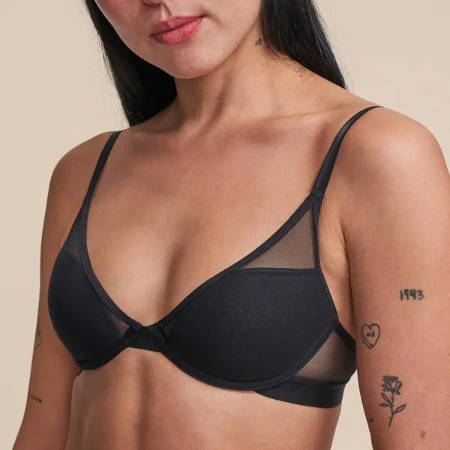 34b bra size the best bras for small busts in black mesh underwire bra
