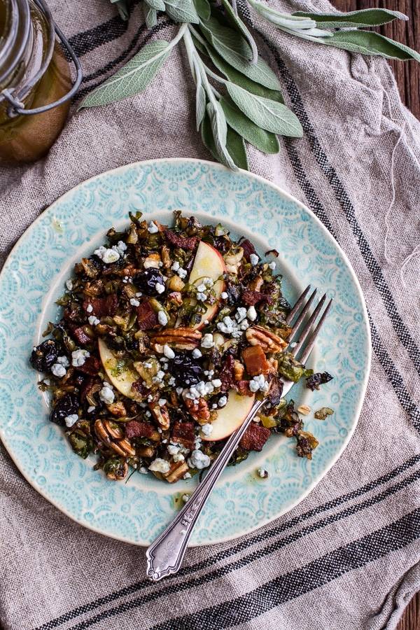 Caramelized brussels sprouts salad