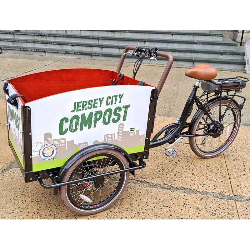 Facilities management bike for municipality city compost