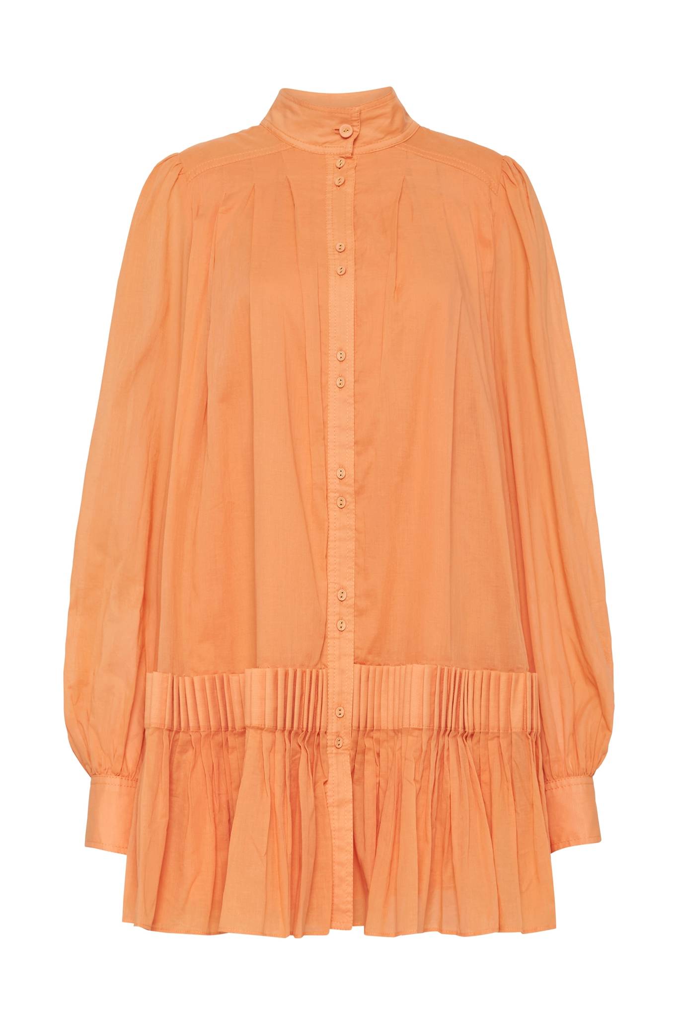 Orange smock mini dress