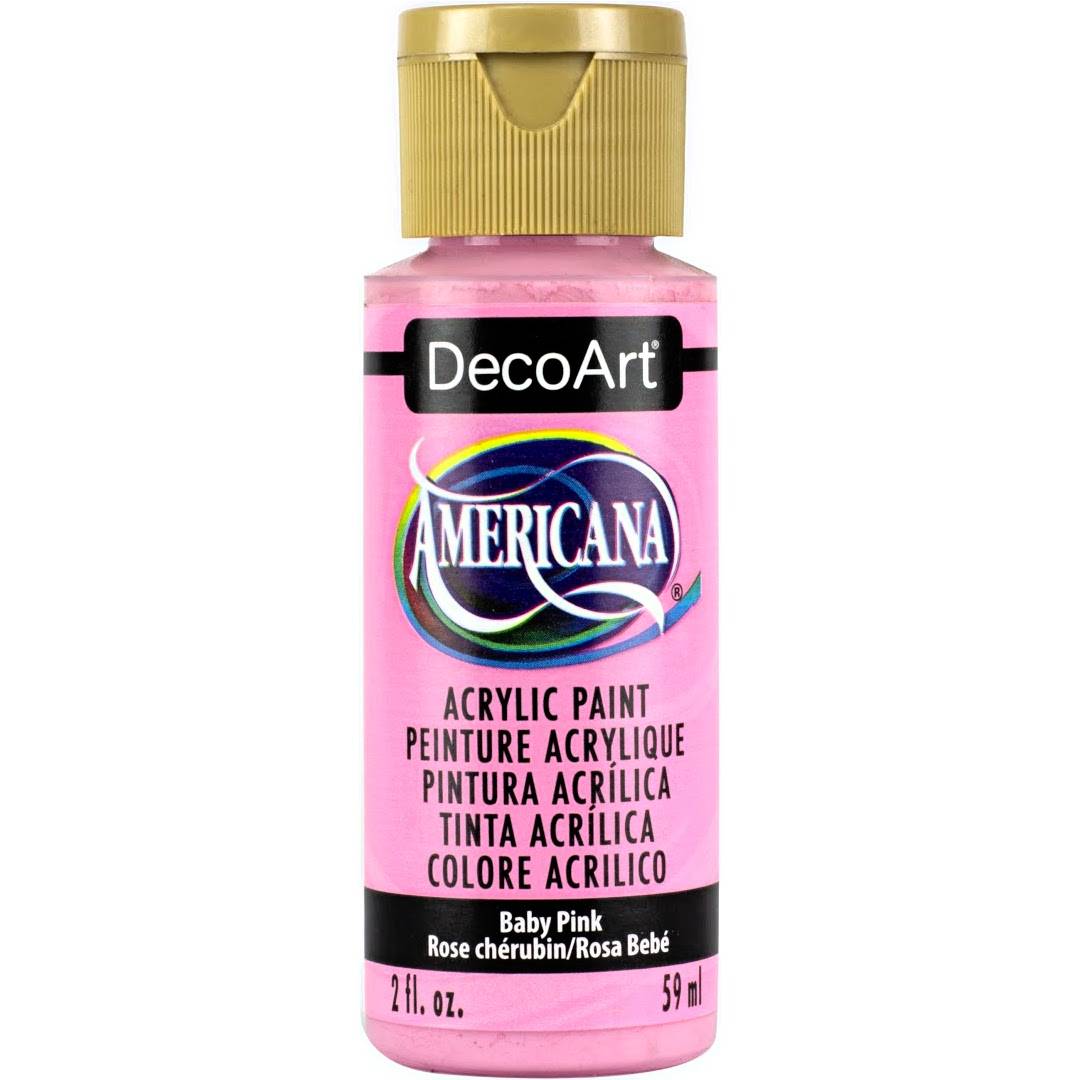 Baby Pink Americana Acrylics Paint DAO31-3 Bright Pastel Pink Artists  Acrylic Children's Room Decorating Hobby Paint
