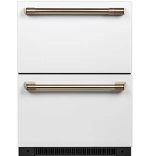 Matte White Dual Drawer Refrigerator