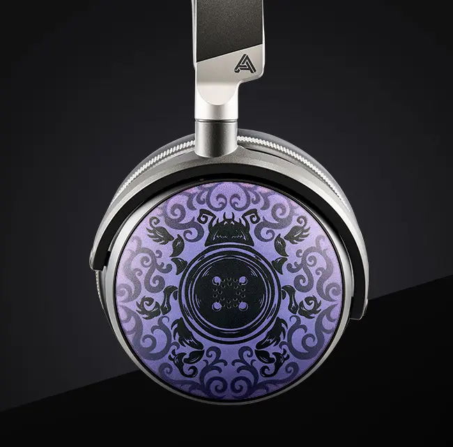 ReSkin cup on a Maxwell 2 with intricate purple beetle design