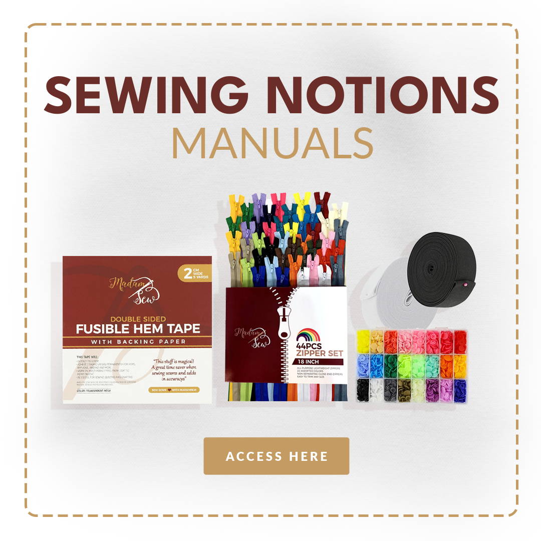 Sewing notions instructions