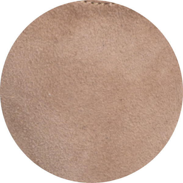 Round, smooth, beige surface with a soft texture.