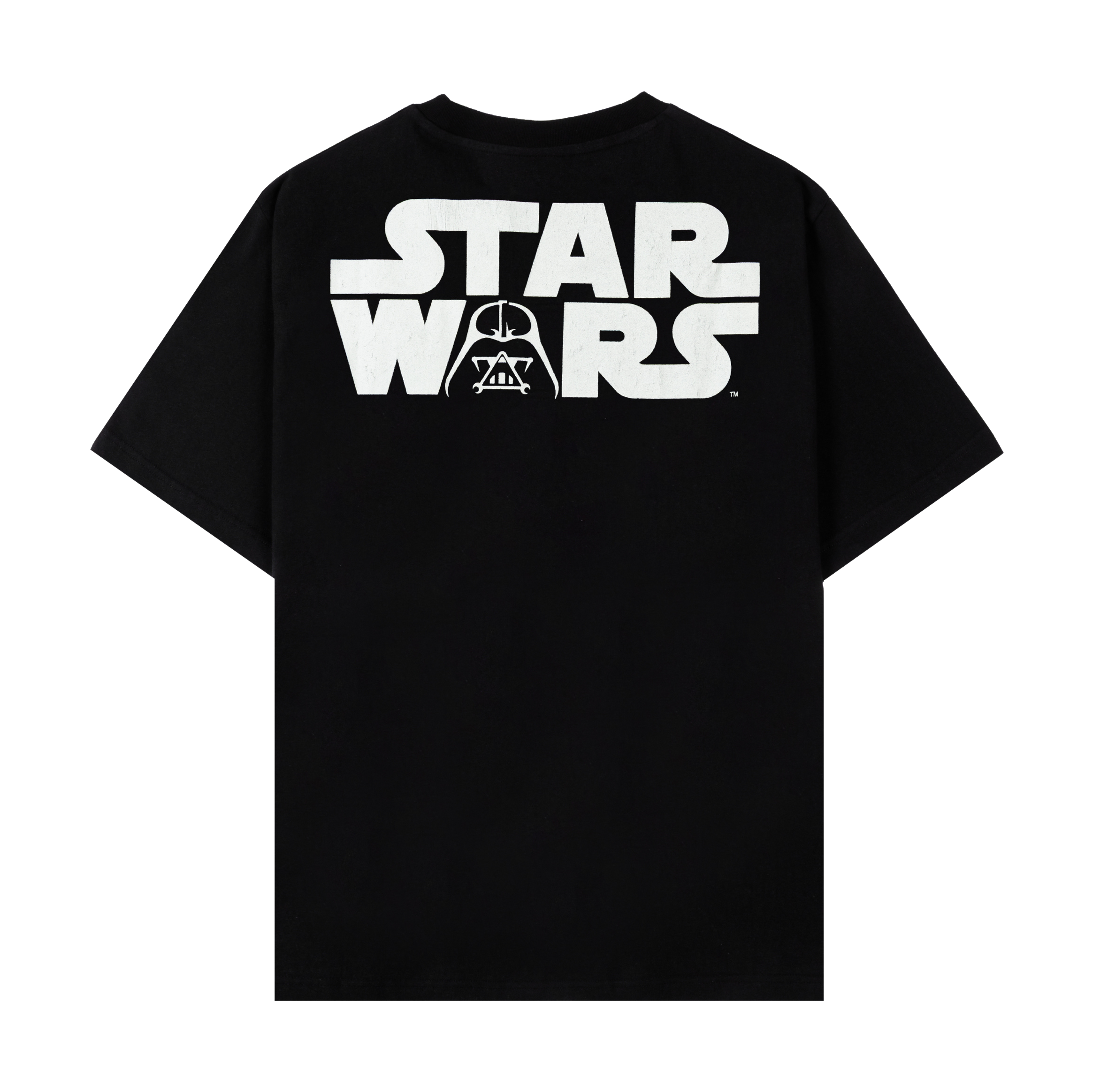 Black t-shirt featuring Darth Vader with a red lightsaber design.