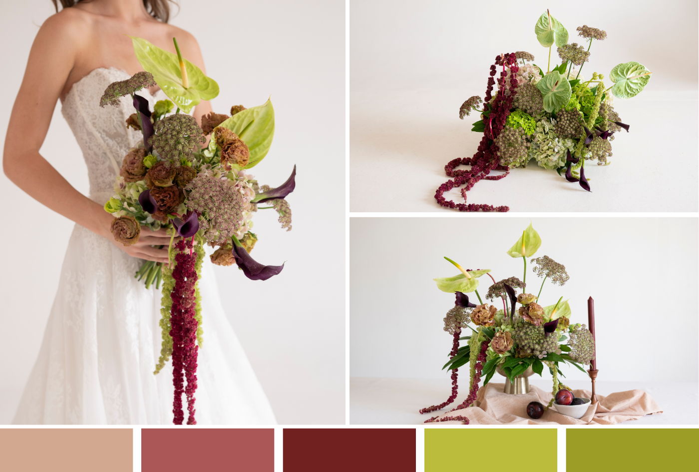 antique garden with palette
