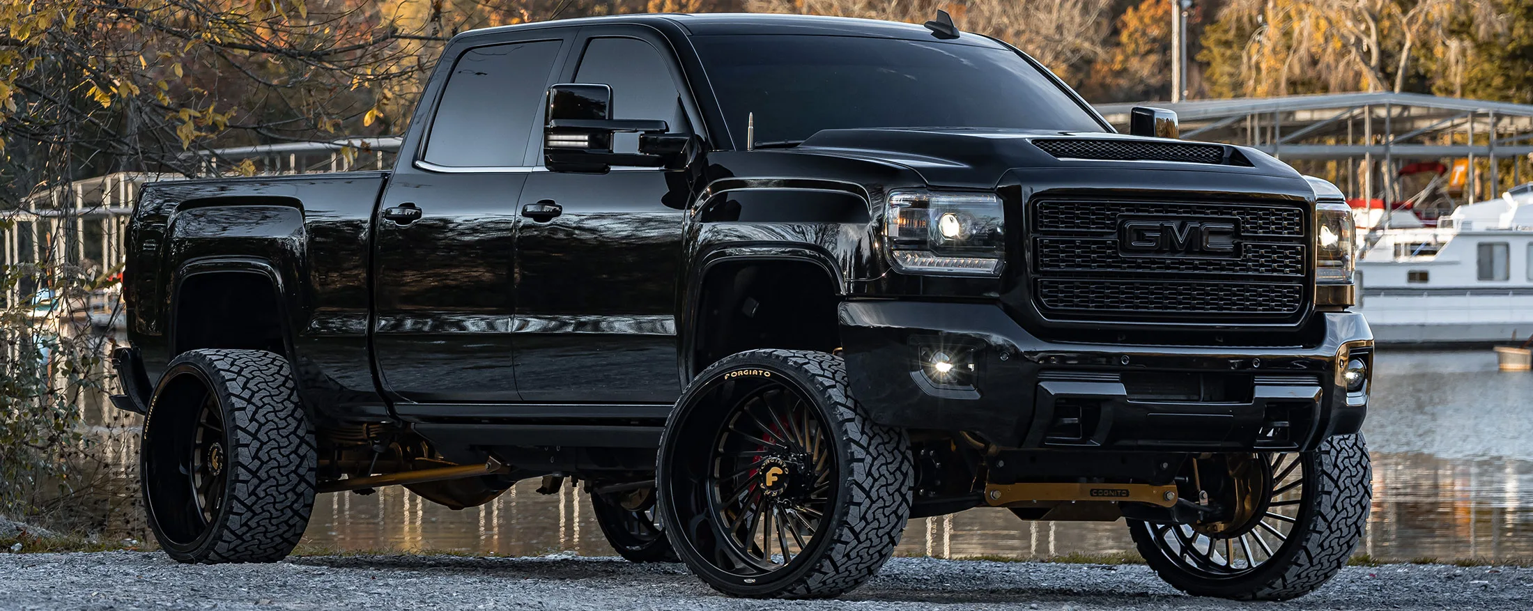 Manny's 2018 GMC 2500HD with Conductor's Special 244K Spare Tire Delete horn kit overview photo 1