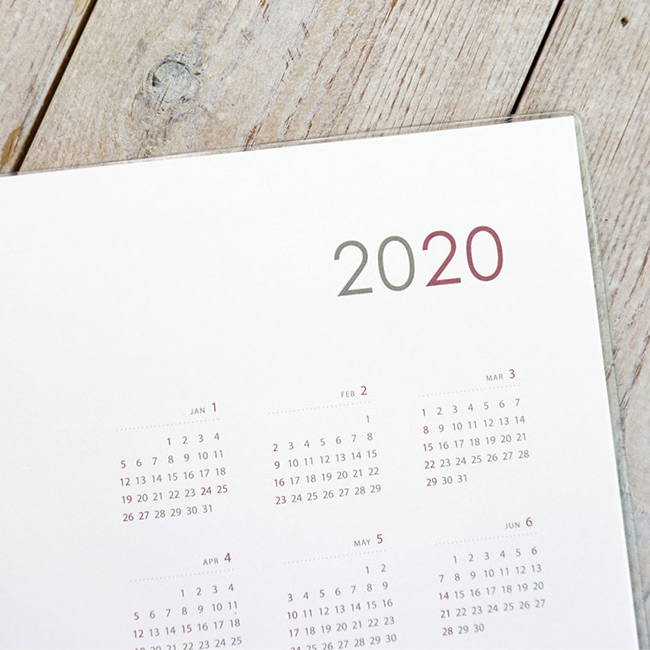 Calendar - Eedendesign 2020 Hello month B5 dated monthly planner