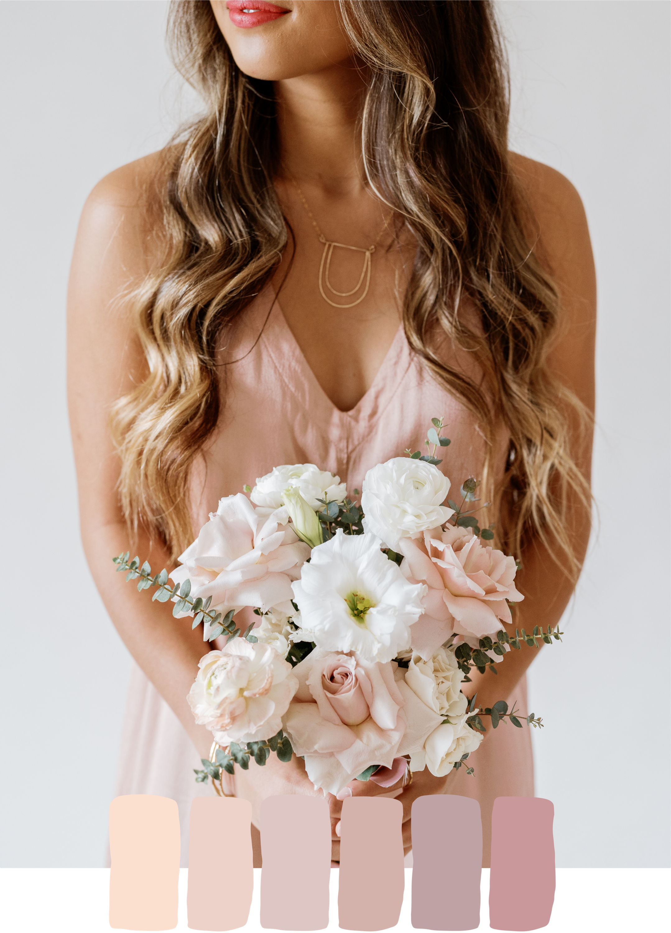 pink blush wedding flowers