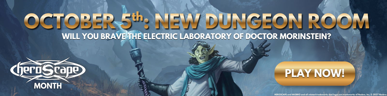 October 5th - New Dungeon Room announcement with a 