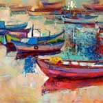 boats canvas print