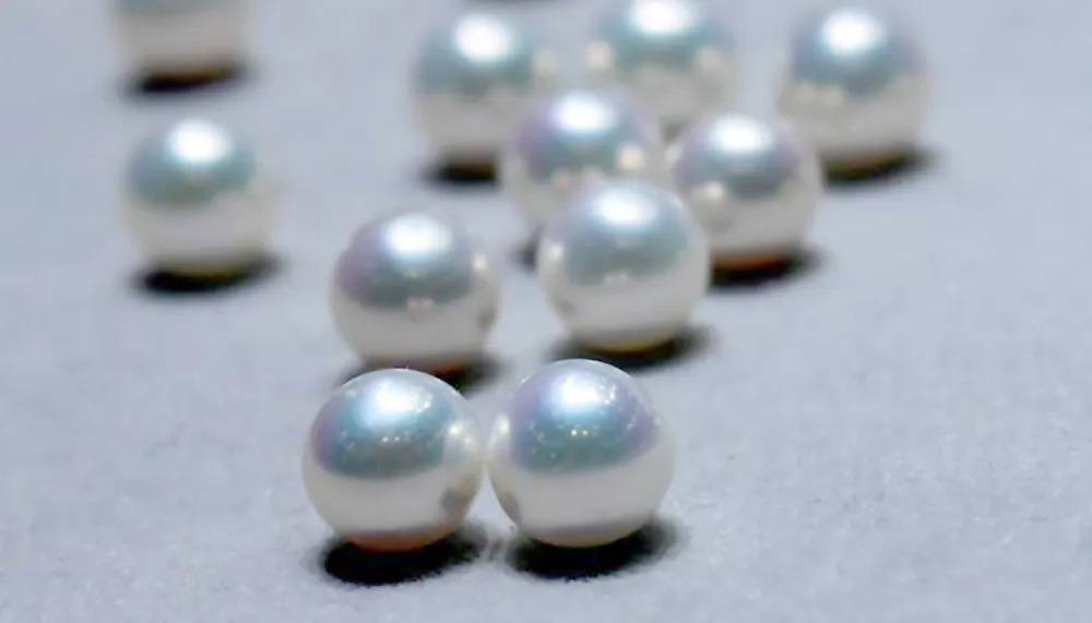 Close Up of Lustrous Freshwater Pearls
