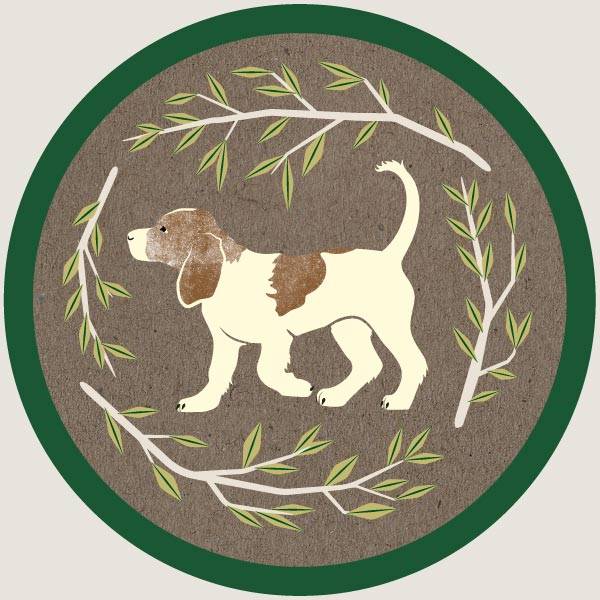 Country Pursuit Puppy Dog Illustration