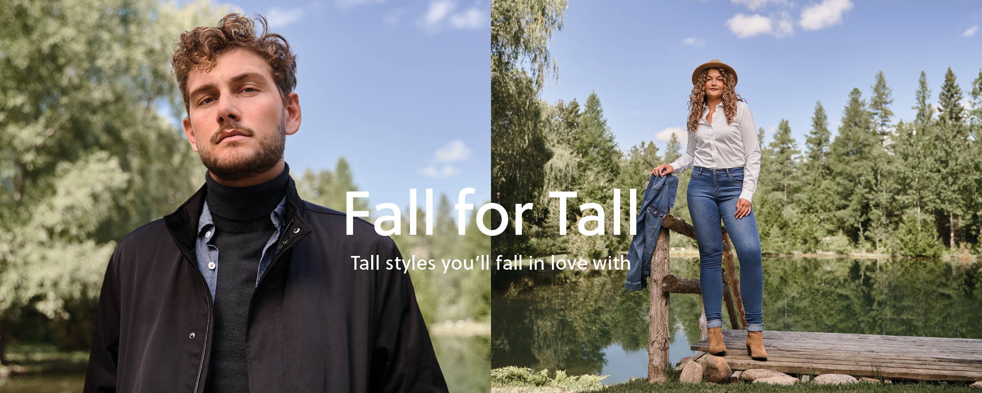 Fall for Tall. Tall styles you'll fall in love with by American Tall.