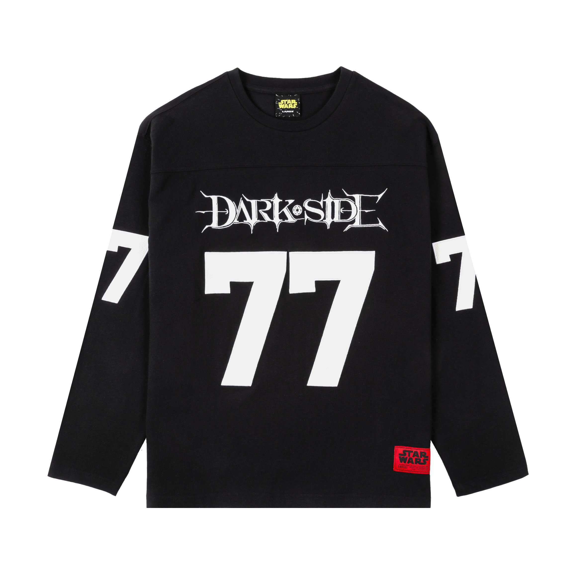 Black long-sleeve shirt with 