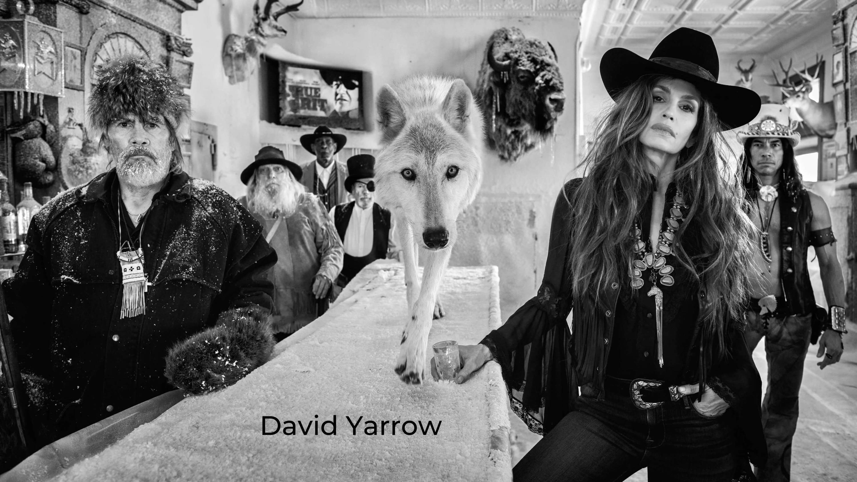 David Yarrow. Santa Fe Art Gallery. Ben Nighthorse. Cindy Crawford. David Yarrow Photography. David Yarrow photograph for sale.