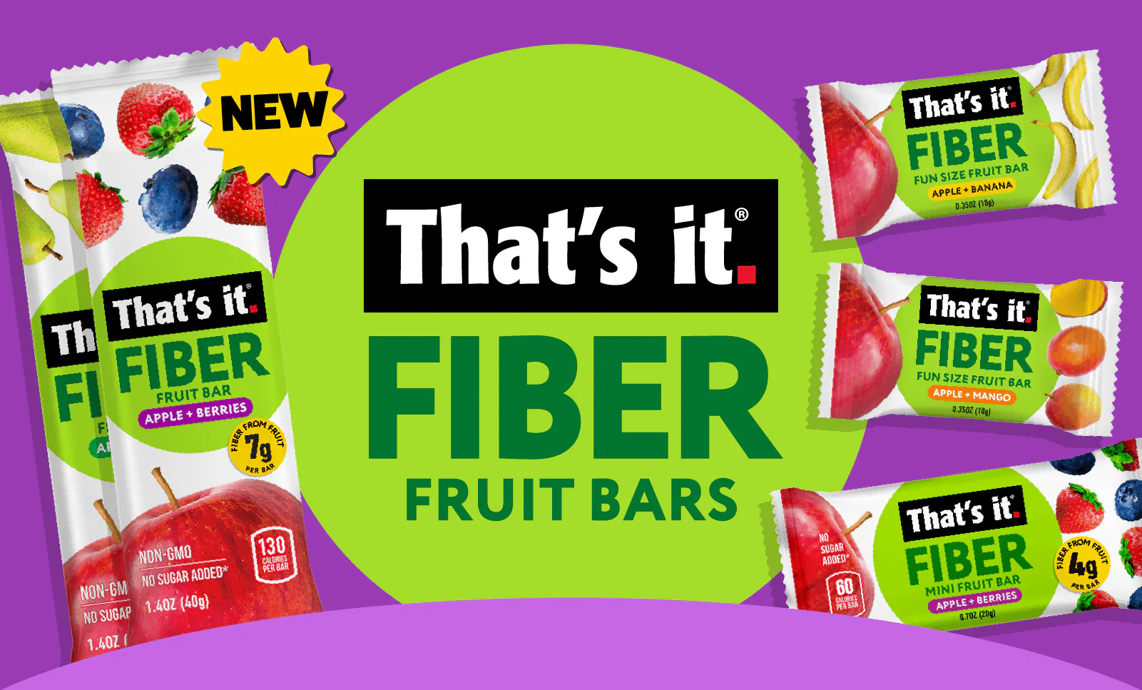That's it. High-Fiber Fruit Bars — product image