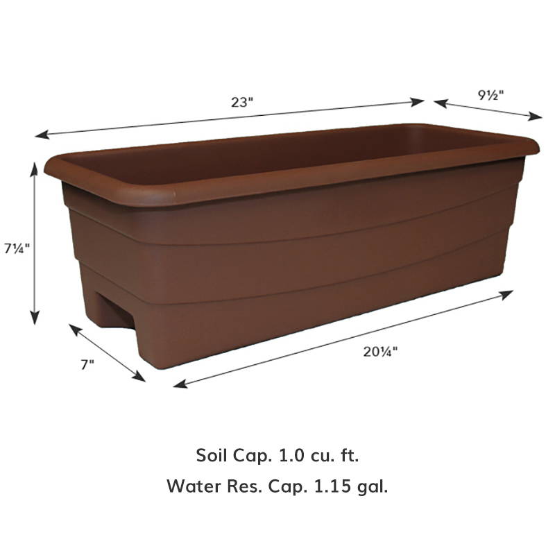 Dimensions of the EarthBox Junior Container